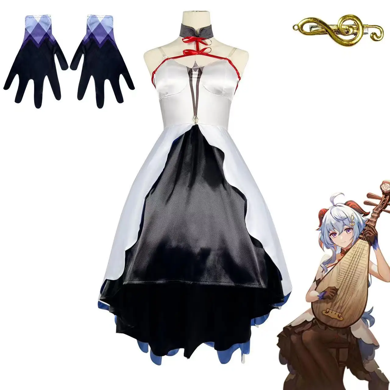 Halloween sexy cos costume Genshin Impact symphony concert sweet rain game cosplay costume complete set