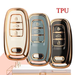 JYQ TPU Auto Key Shell Cover For Audi A3 A4 A5 A6 A7 A8 Q3 Q5 Q7 S4 S5 S6 S7 S8 R8 TT Quattro Q3 Q5 Q7 2008-2016 Car Accessories