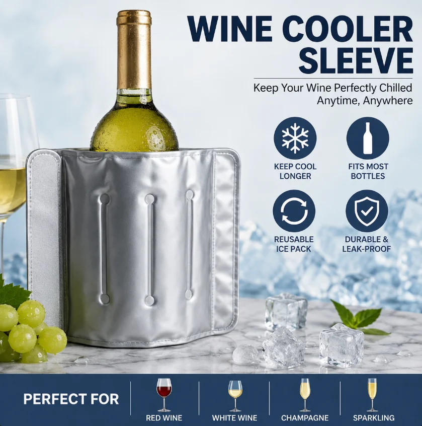 Resfriador Rápido de Garrafas - Wine Chiller Sleeve avaliação e preço