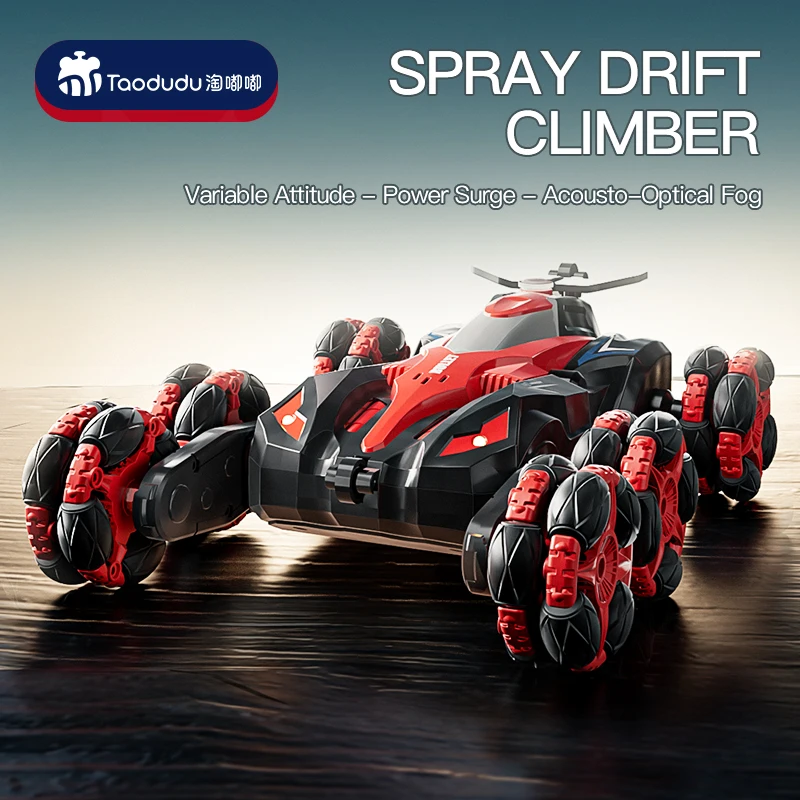 Coche de carreras con control remoto para niños, vehículo de juguete con 8/6 neumáticos, ideal para regalo de cumpleaños