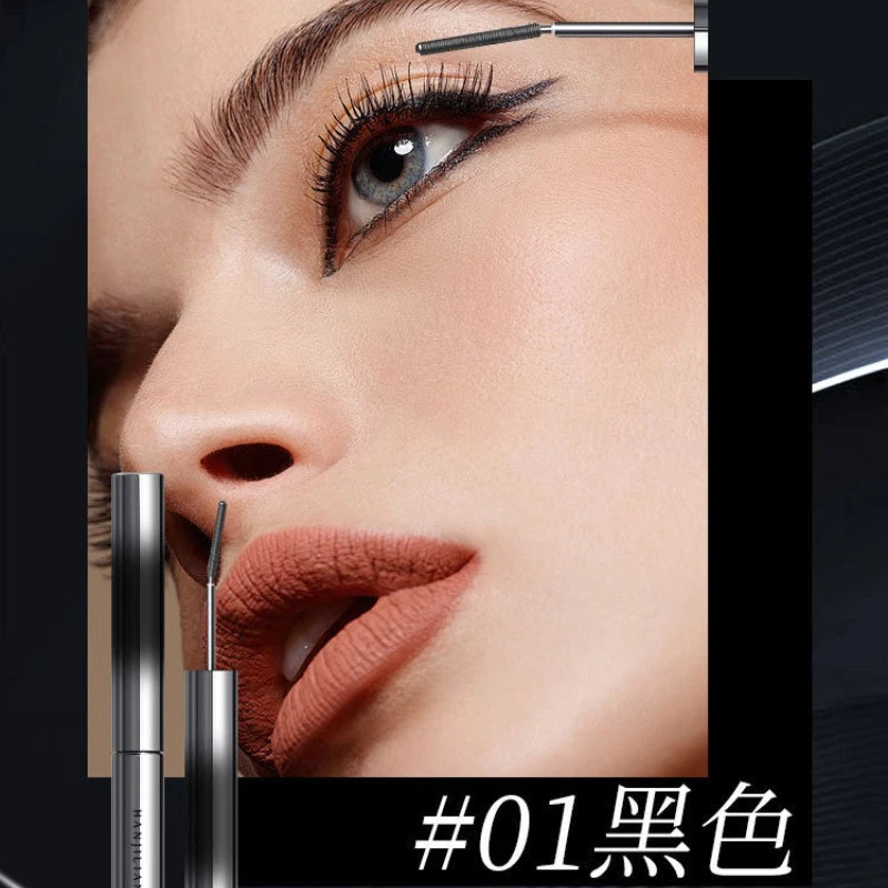 Mascara per ciglia Mascara in fibra di seta impermeabile Nero lungo Nero/marrone Ciglia Estensione ciglia Pennello per trucco Cosmetici per occhi