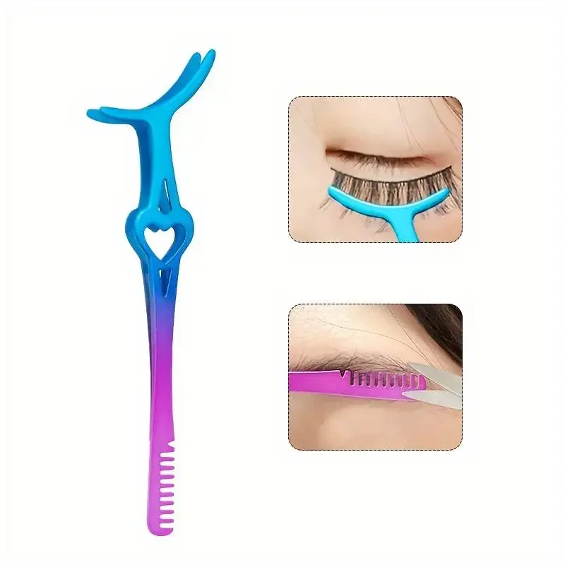 Eyelash Beauty Fake Eyelash Applicator Tweezers Paste False Tools Mascara Eyelashes Clip Aids Lashes Curler Makeup Cosmetic Tool