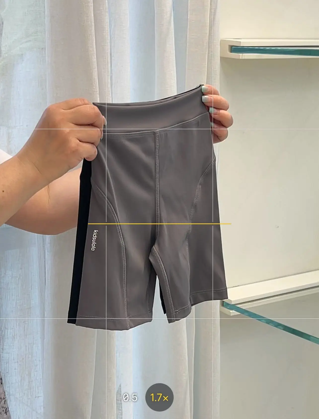 Calças de Yoga Polara para Meninas, Estilo Fino de Verão, Leggings Elásticas Modernas para Crianças de 3 a 9 Anos, Roupa Ativa para Exterior, Ajuste Fino, Cinco Quartos