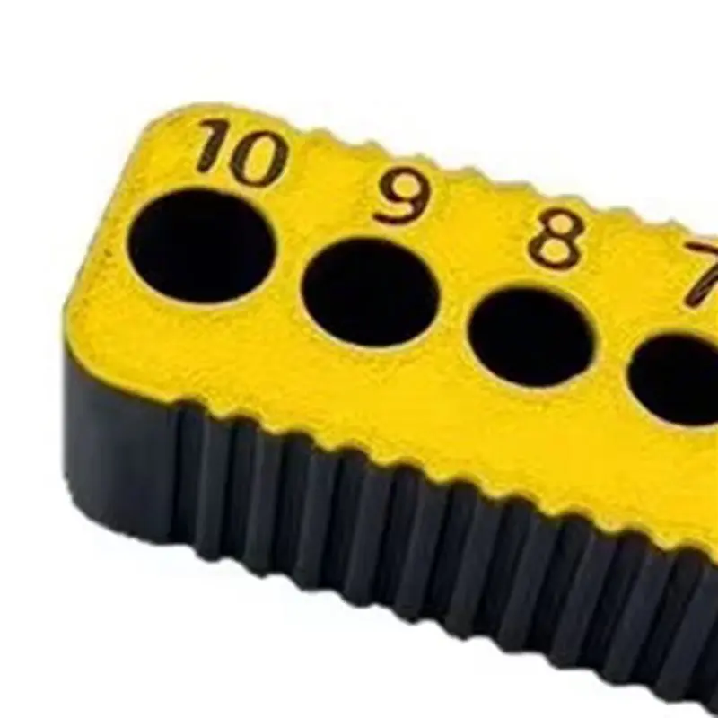 PERFECT MODERN 2X Metric Drill Guide - 90-Degree Vertical Drilling Jig For 4Mm To 10Mm Drill Bits Black & Yellow