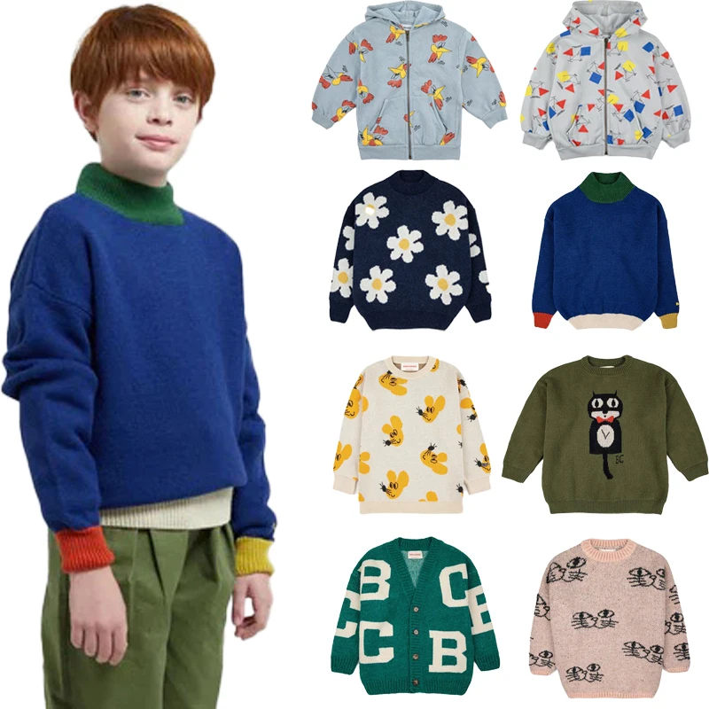 

Kids Knit Sweaters Boys Boys Girls Cute Print Fashion Cardigan Baby Child Cotton Outwear Tops Clothing