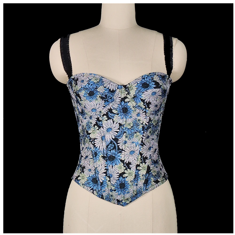 haut-court-bustier-corset-imprime-floral-pour-femme-avec-soutien-gorge-push-up-integre-corsage-cintre-a-fermeture-eclair-style-burlesque-bretelles-spaghetti
