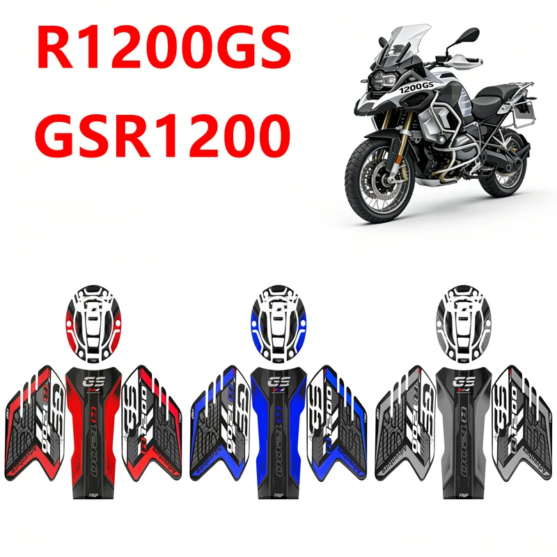 New For R1200GS R 1200GS R1200 GSR1200 2024 Motorcycle 3D Epoxy Bike Sticker Gas Tank Pad Protector Side Custom Racing Decal