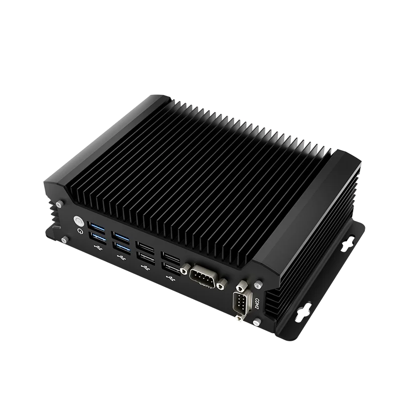 Fanless Industrial PC Intel Ultra 5 Processor 135U 2x RS232 2x Ethernet 8x USB 2x HDMI 1x DP WiFi 4G 5G SIM Slot Windows 11