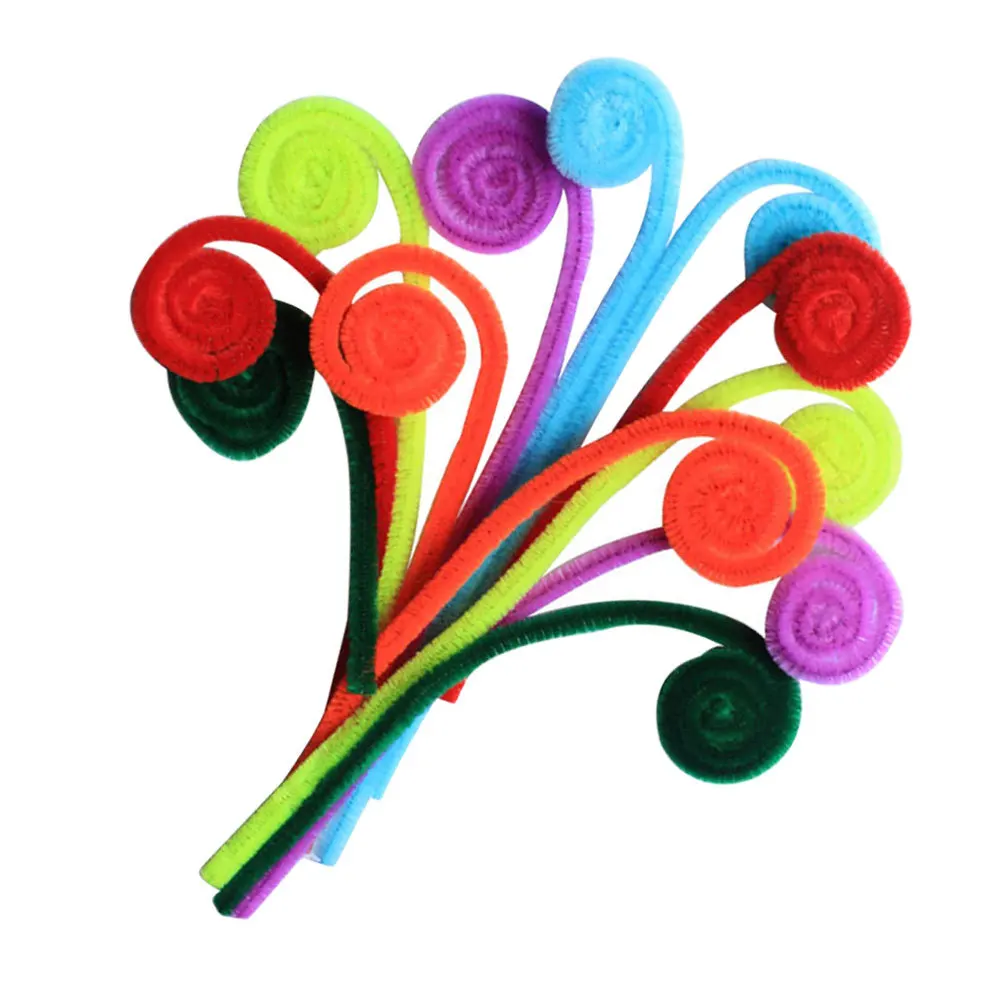 Hastes torcidas de material de haste de chenille, 200 peças para artesanato de natal, materiais de arte artesanais, conjunto de atividades de desenvolvimento cerebral infantil