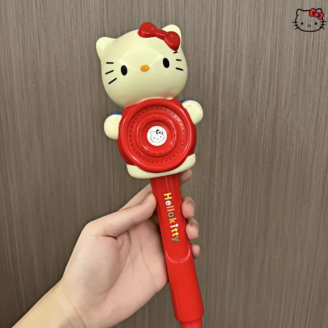 Sanrio Hello Kitty shower head Kawaii Cartoon Bathroom shower accessories Cute Household Decoration Handheld Shower Nozzle