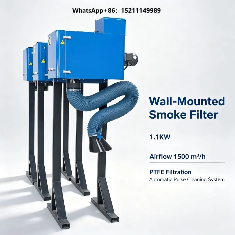 In Stock Dust Collector Auto Pulse Jet Cleaning Welding Fumes Extractor Smoke Filter Air Cleaning Equipment