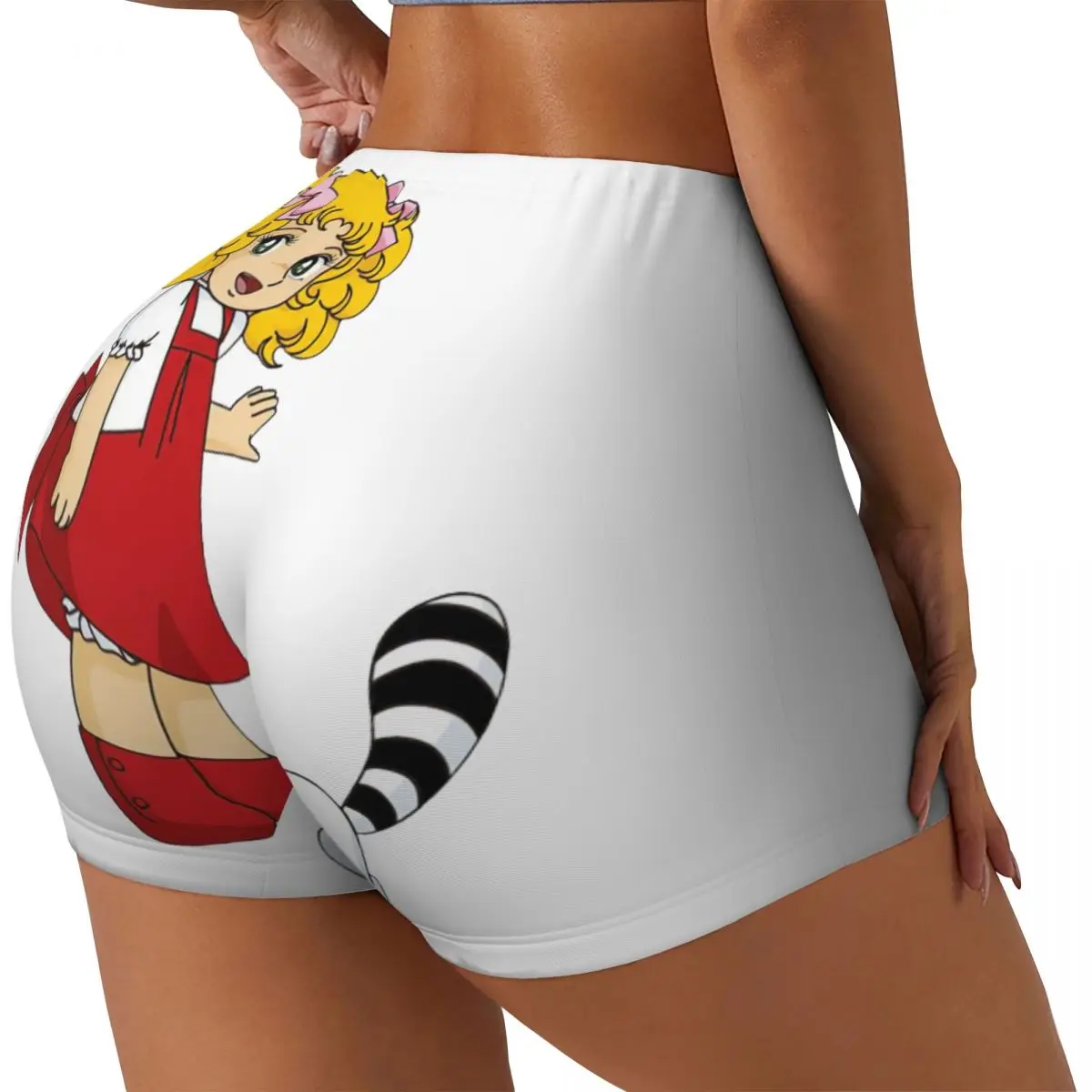 Custom Candy Candy Snow Capucin Workout Shorts for Women Gym Volleyball Running Yoga Shorts
