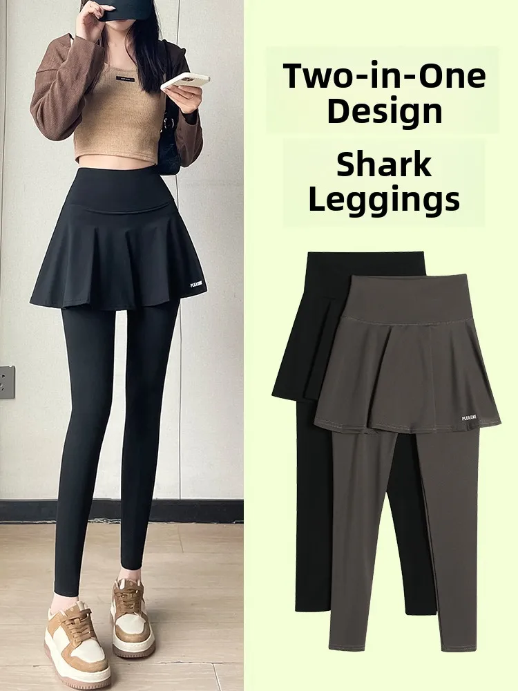 

Женский комплект спортивной одежды для бега, йоги, леггинсы с высокой талией, брюки с высокой талией, спортивная юбка, брюки, осень-зима, Новое поступление