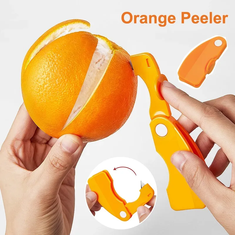 New Orange Peeler Stripper Orange Device Peeling Knife Juice Helper Citrus Opener Creative Kitchen Fruit Vegetable Tool