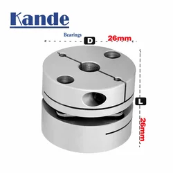 Aluminum alloy D26L26 single diaphragm coupling elastic joint D26mm L26mm ball screw step servo motor encoder computer FA parts