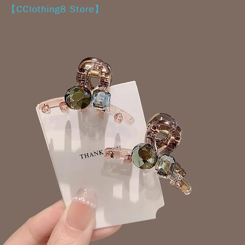 

Mini Rhinestones Pearl Hair Claws Small Shark Clip For Bangs Princess Styles Headdress Women Girl Daily Use Gifts【AliS8】