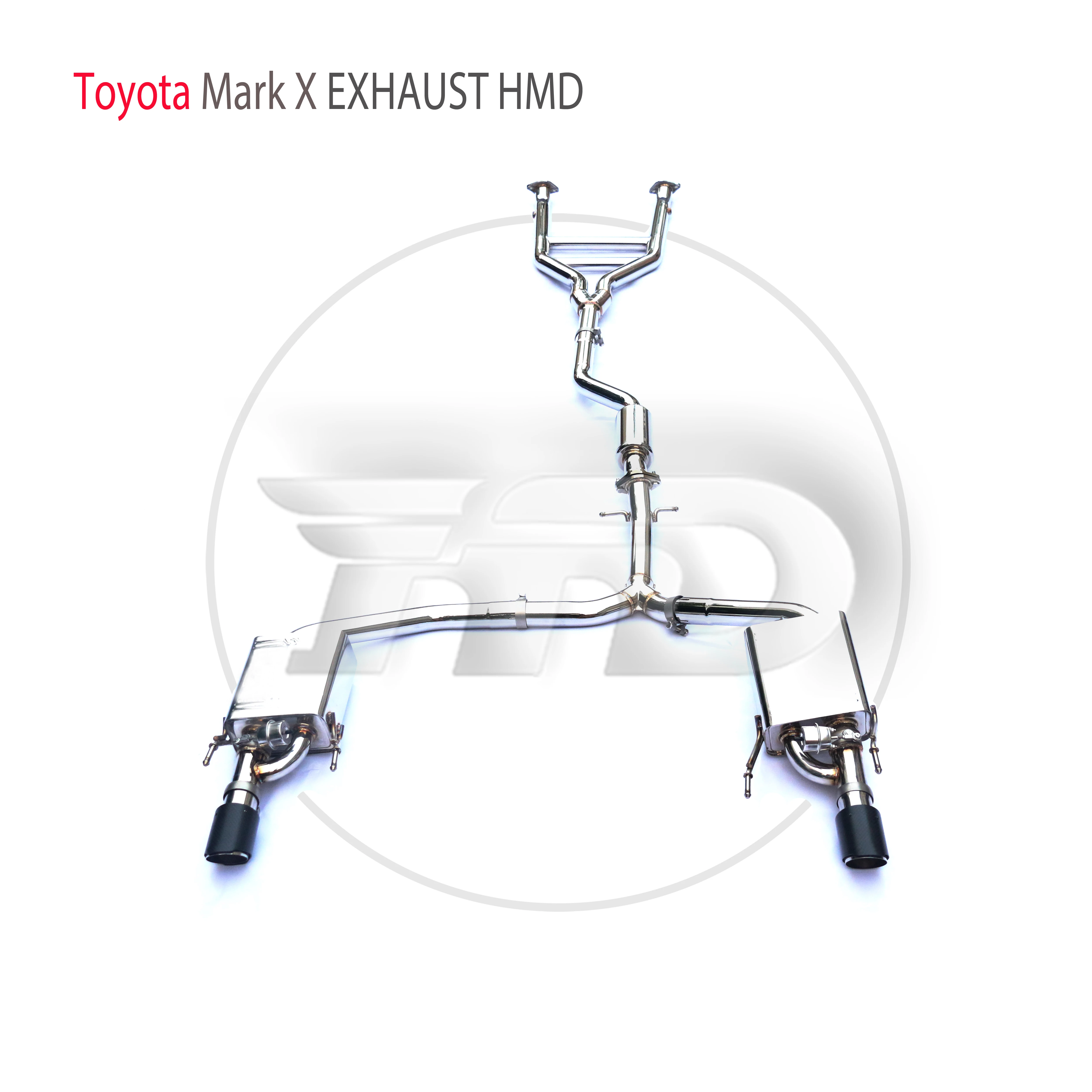 

HMD Stainless Steel Exhaust System Performance Catback is Suitable for Toyota MarkX REIZ Car Valve Muffler