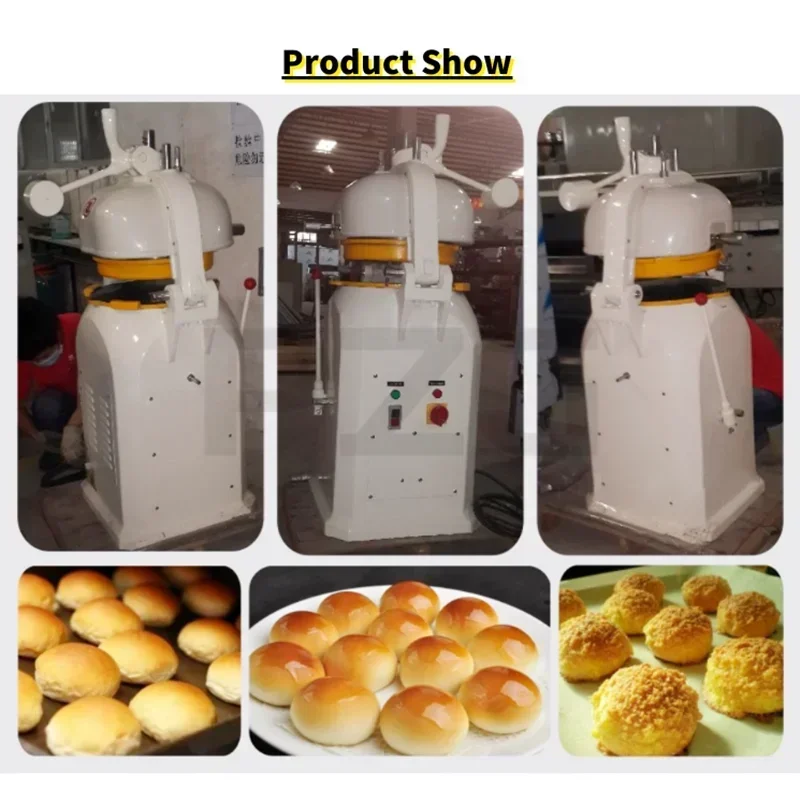 Commercial Small Bread Pizza Dough Divider Rounder Machine Bakery Grain Product Cutter Round Bun Dough Ball Maker Making Machine