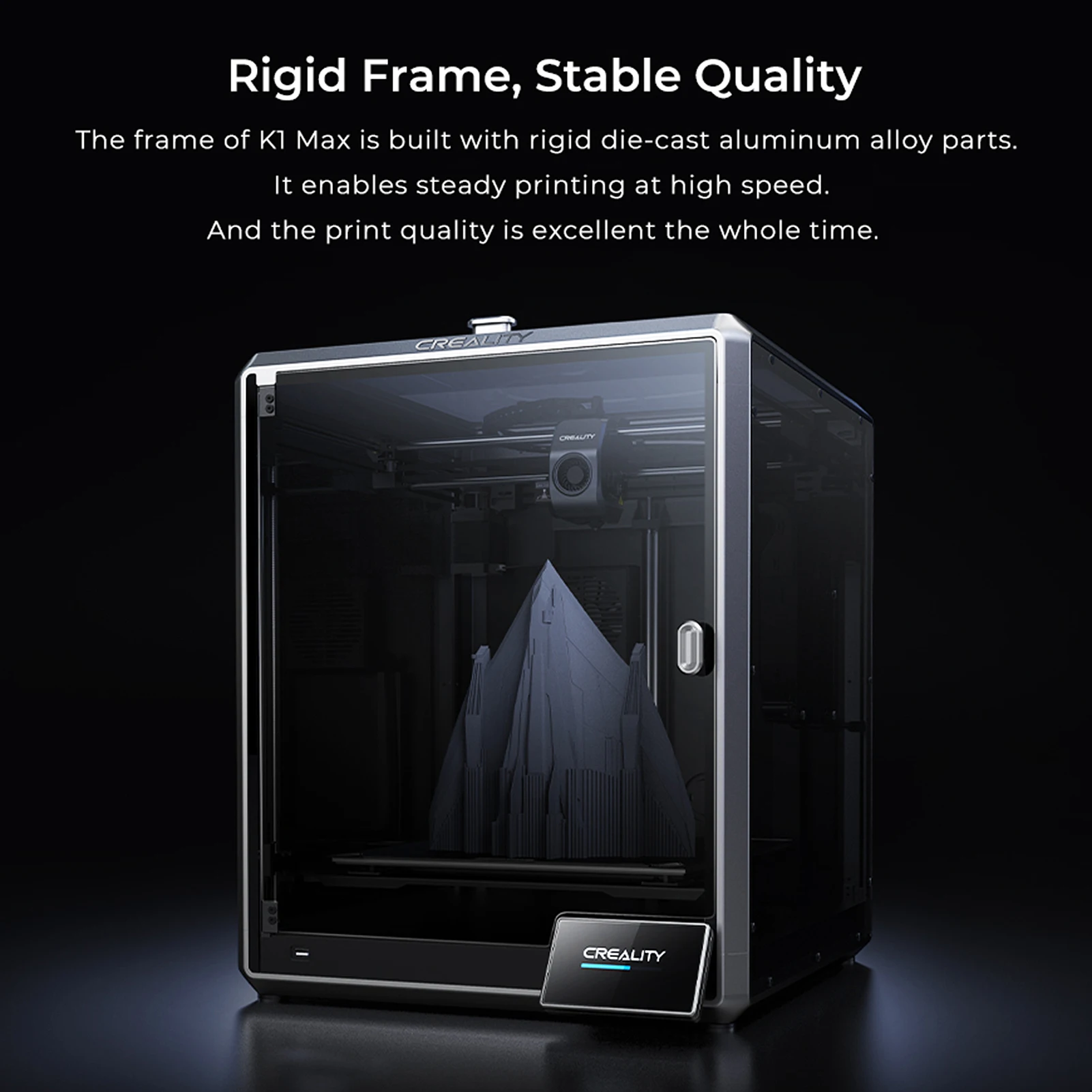 Creality K1 Max FDM 3D Printer CoreXY with 300x300x300mm Build Volume 600mm/s Printing Speed Buit-in AI LiDAR and AI Camera