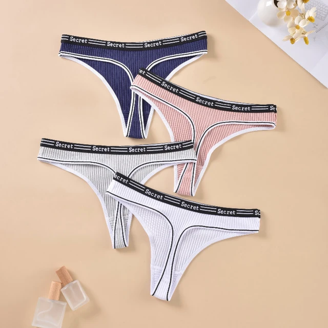 Sexy Women s 100 Cotton Thong Low Waist Length G String Women s Underwear Triangle Pants Bra Women s Clothing Lingerie AliExpress