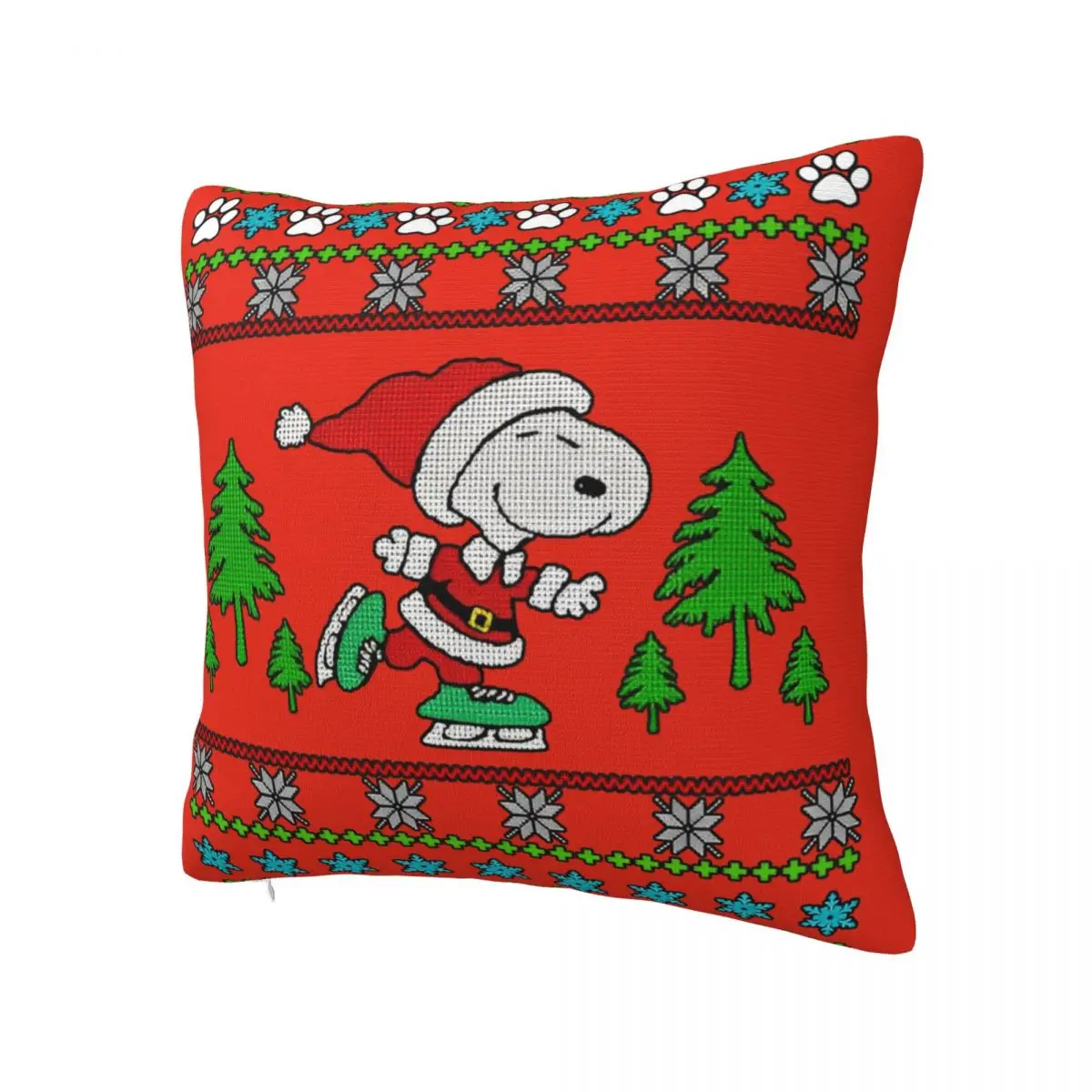 Pillow Cover Christmas Snoopy Cartoon Cushion Cover Woodstock Peanuts Charlie Brown Pillow Case For Home Decoration Pillowcases