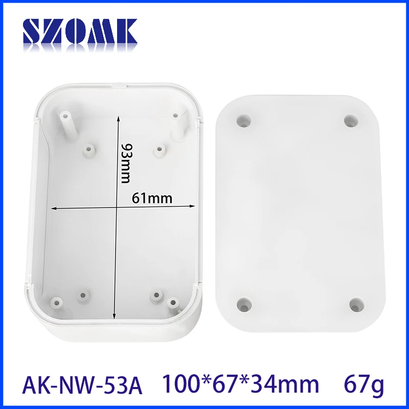 SZOMK Abs Project Electronic Wireless Router Wifi Remote Control Network Sensor Gateway Box Plastic Wall Mount Iot Enclosure