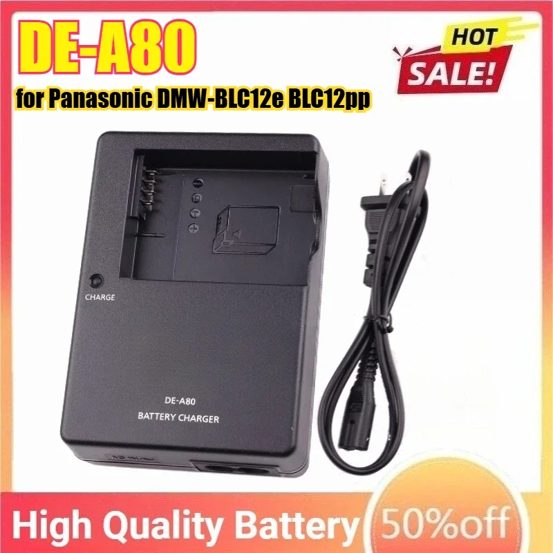 

DE-A80 Charger for Panasonic DMW-BLC12e BLC12pp Battery DMC-GH2S G5 G6 G7 GX8 G85 G80 FZ200 FZ300 FZ2500 FZ1000 Camera