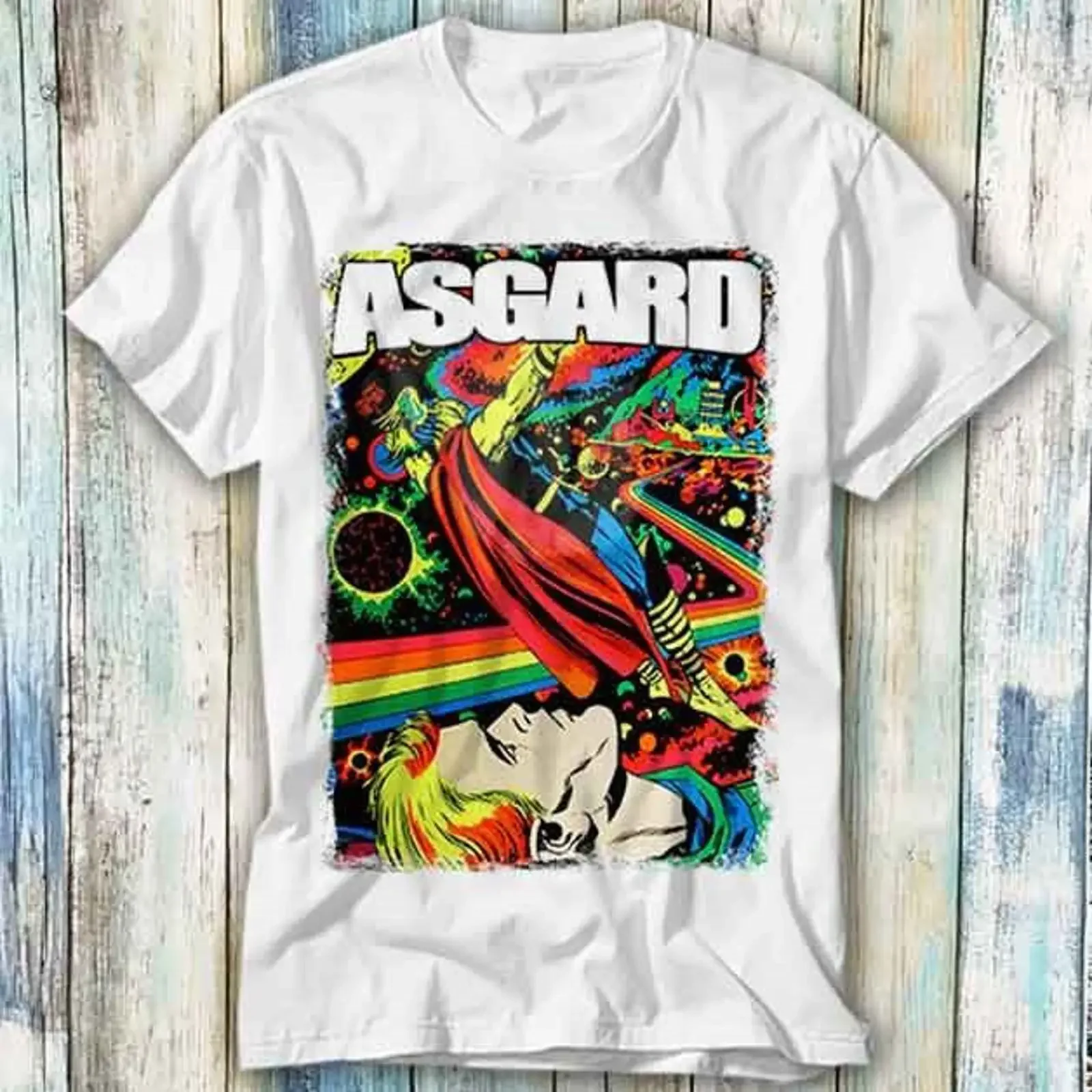 T Shirt Welcome to Asgard Rainbow Bridge Home Godin Meme Geschenk 925 vintage Washed Casual Slightly Soft designer clothes