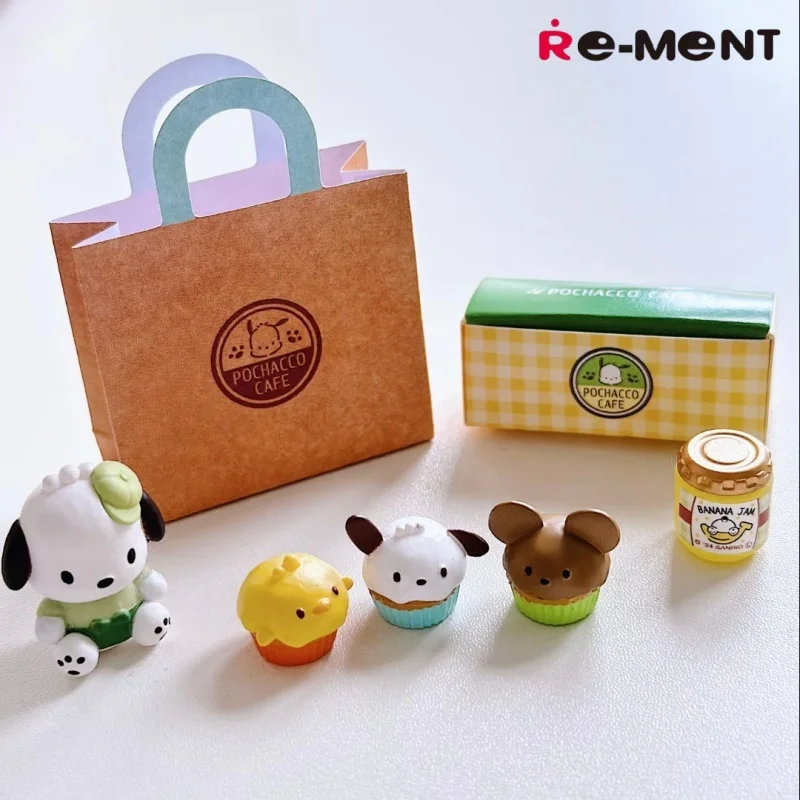 Re Ment Sanrio Pochacco Cafe Miniature Scene Blind Box Collectible Figure Desktop Decor Playset For Anime Miniature Collectors view 5