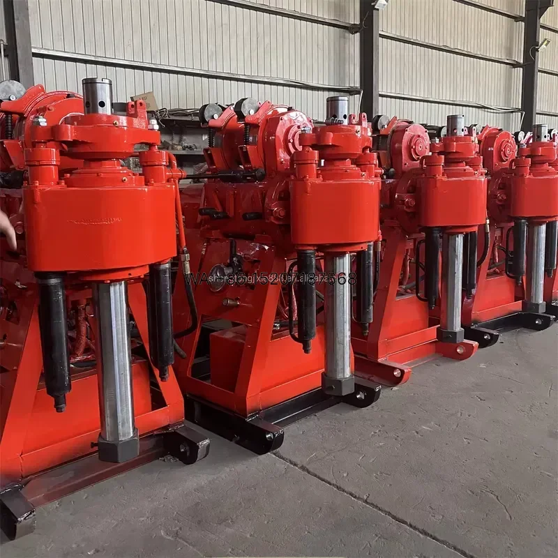 Wmwmnu for Shengtong Four Tire Portable Traction Water Well Drilling Rig Tower Engine Hydraulic Pump Motor Gearbox