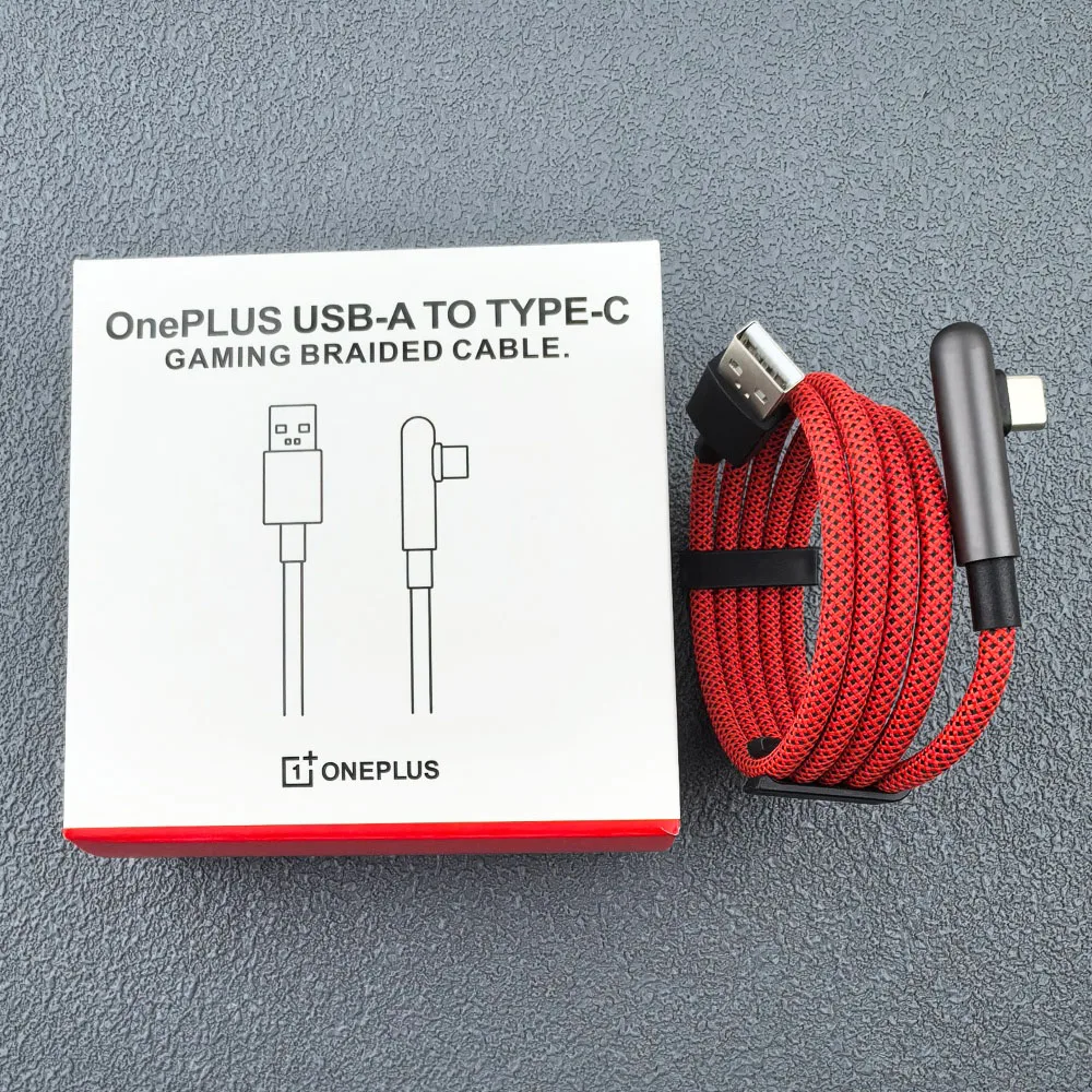 100W 80W Supervooc Fast Charger Cable 10A For Oneplus Ace 6 5 3 13 12 11 10T 9 8T Pro 90° Elbow Type C Braided Gaming Data Wire