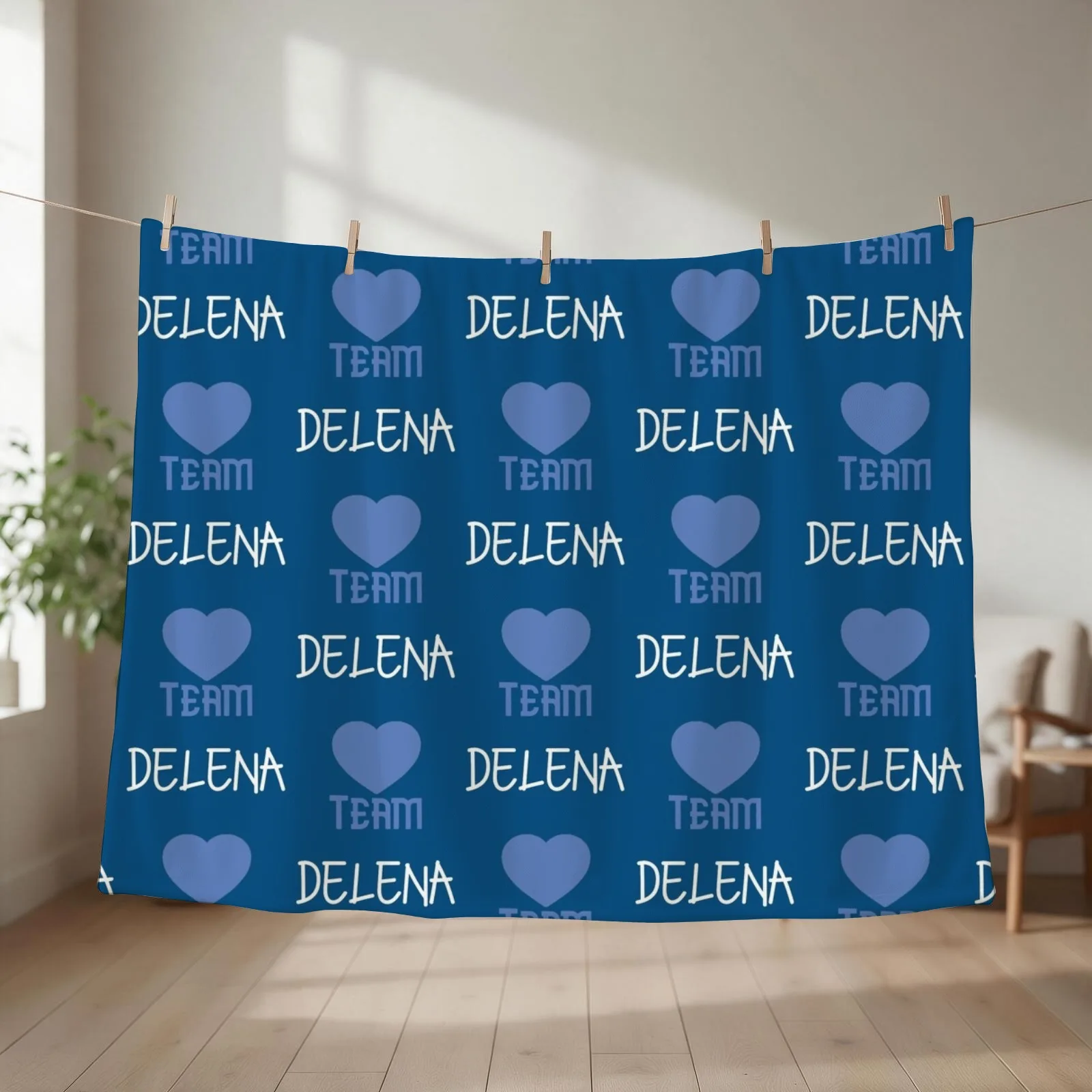 Team Delena Throw Blanket Extra Large Throw Loose for babies Soft Big Blankets
