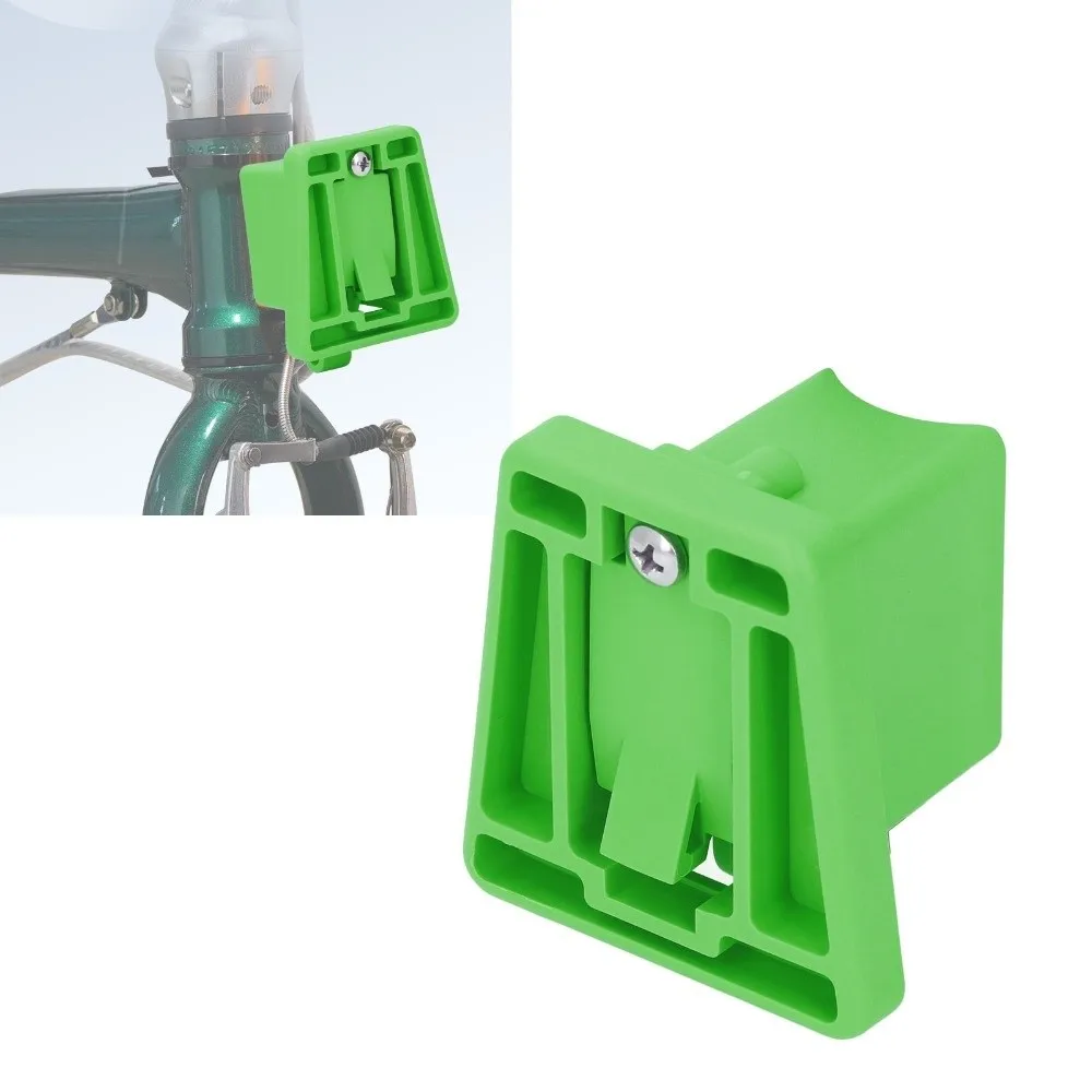 

Reinforced PA66 Fiberglass Bike Front Carrier Block Black Easy Installation Bike Bag Bracket for Brompton Folding Bikes