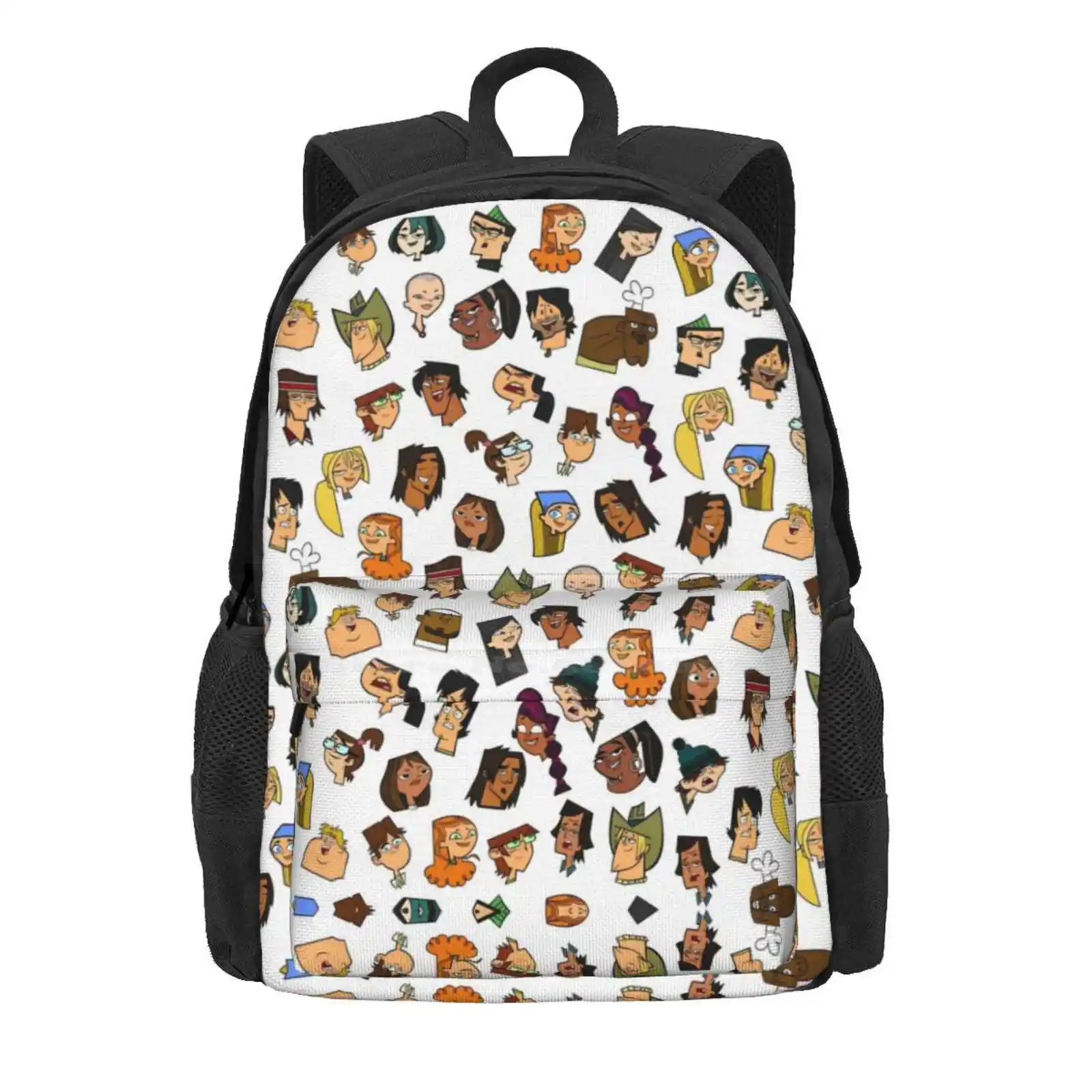 Total Drama; The Characters Hot Sale Schoolbag Backpack Fashion Bags Cartoon Comics Totaldramaisland Characters Adventure Funny