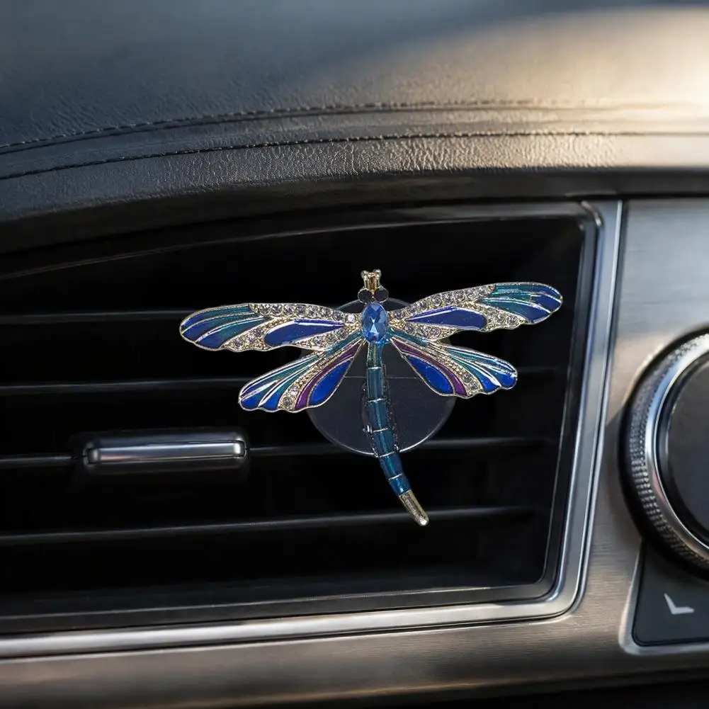 Mirror Hanging Decorative Ornamrent Dragonfly Metal Car Vent Clips Air Outlet Decorative Accessories Conditioning Dashboard