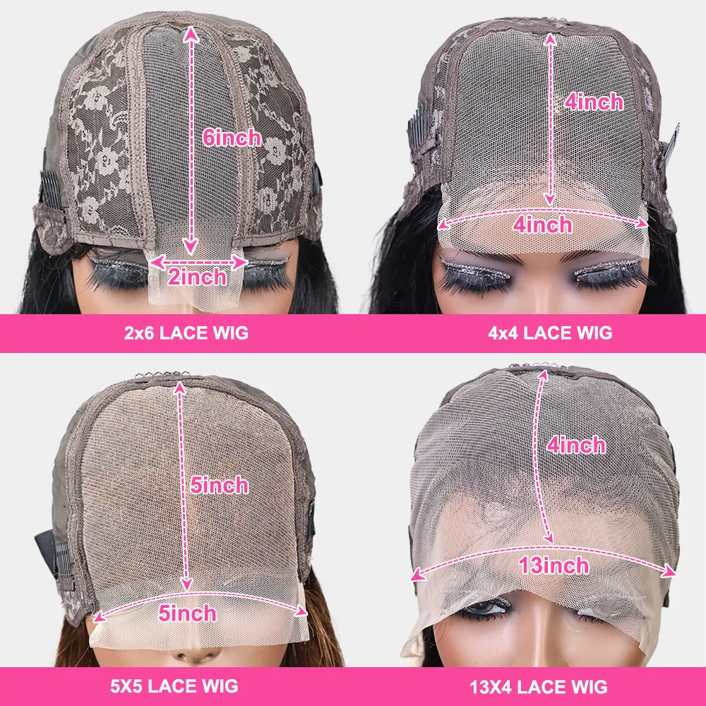 # 4 Шоколадно-коричневых прямых парика Боб из человеческих волос 2x6 4x4 5x5 Парик с застежкой 13x4 Hd Парик на шнуровке Короткий коричневый парик из человеческих волос