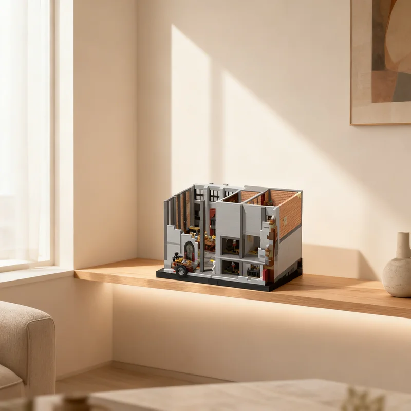 

3911 деталей MOC: Модель-конструктор «Иконки Warframe: Закрытая комната». Креативный подарок для самостоятельной сборки, декор для демонстрации. Премиум-набор для взрослых и детей, для рабочего стола.