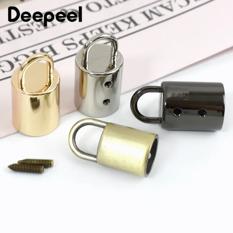 5/10Pcs Deepeel 11/14mm Metal Screw Hook Buckles Bag Tassel Cap Clasp Bags Strap Connector Rope Cord Lock DIY Hardware Accessory