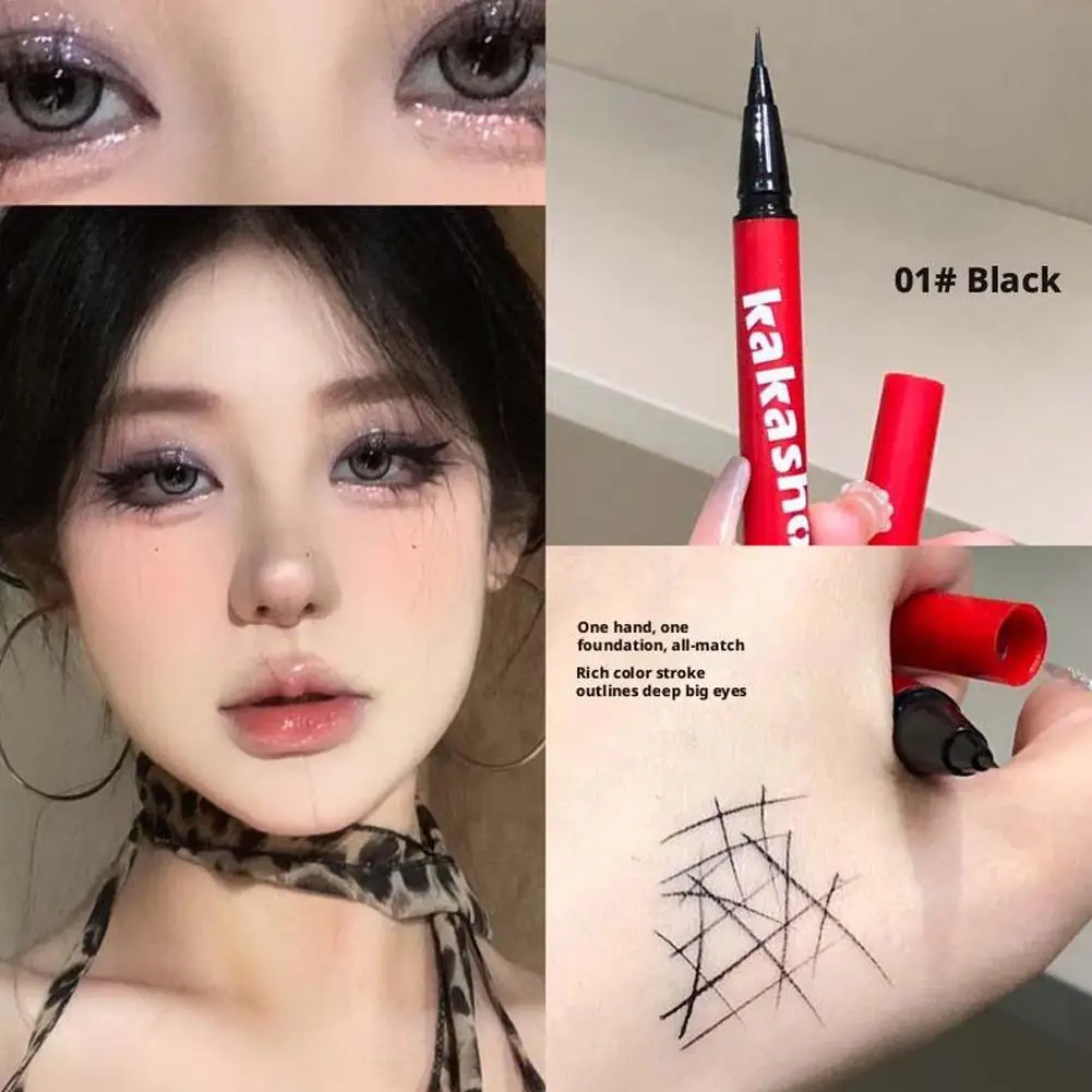 Eyeliner liquide Ultra fin, imperméable, séchage rapide, facile à appliquer, résistant aux débutants, X4G9