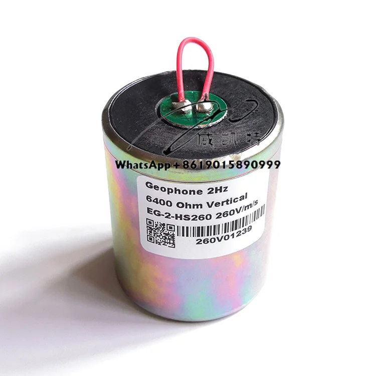 

EG-2-HS260 High Sensitivity 260V/m/s Vertical Low Frequency 2Hz Geophone Seismic Sensor 2 Hz Geophone