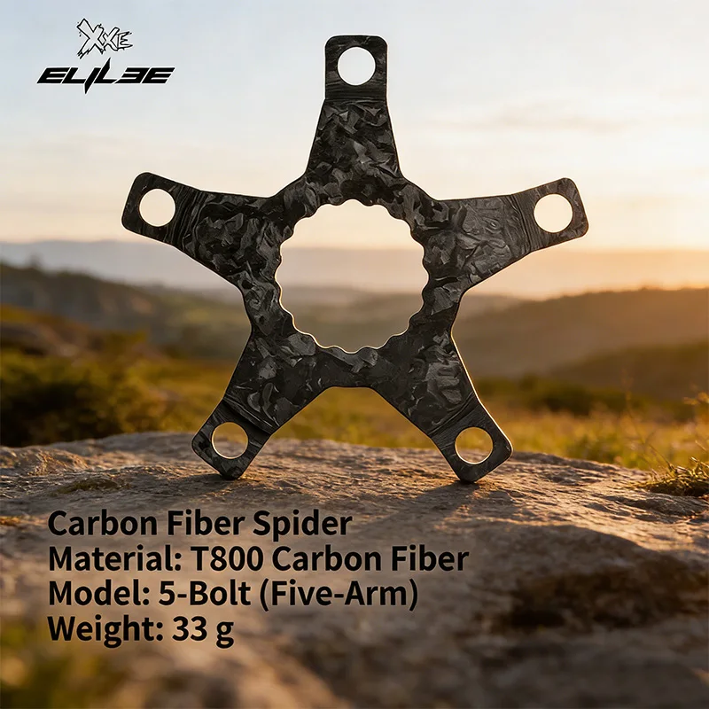 

Кривошипы ELILEE XXE 110 BCD из карбона и алюминиевого сплава, легкий дизайн для шоссейного велосипеда ELILEE XXE