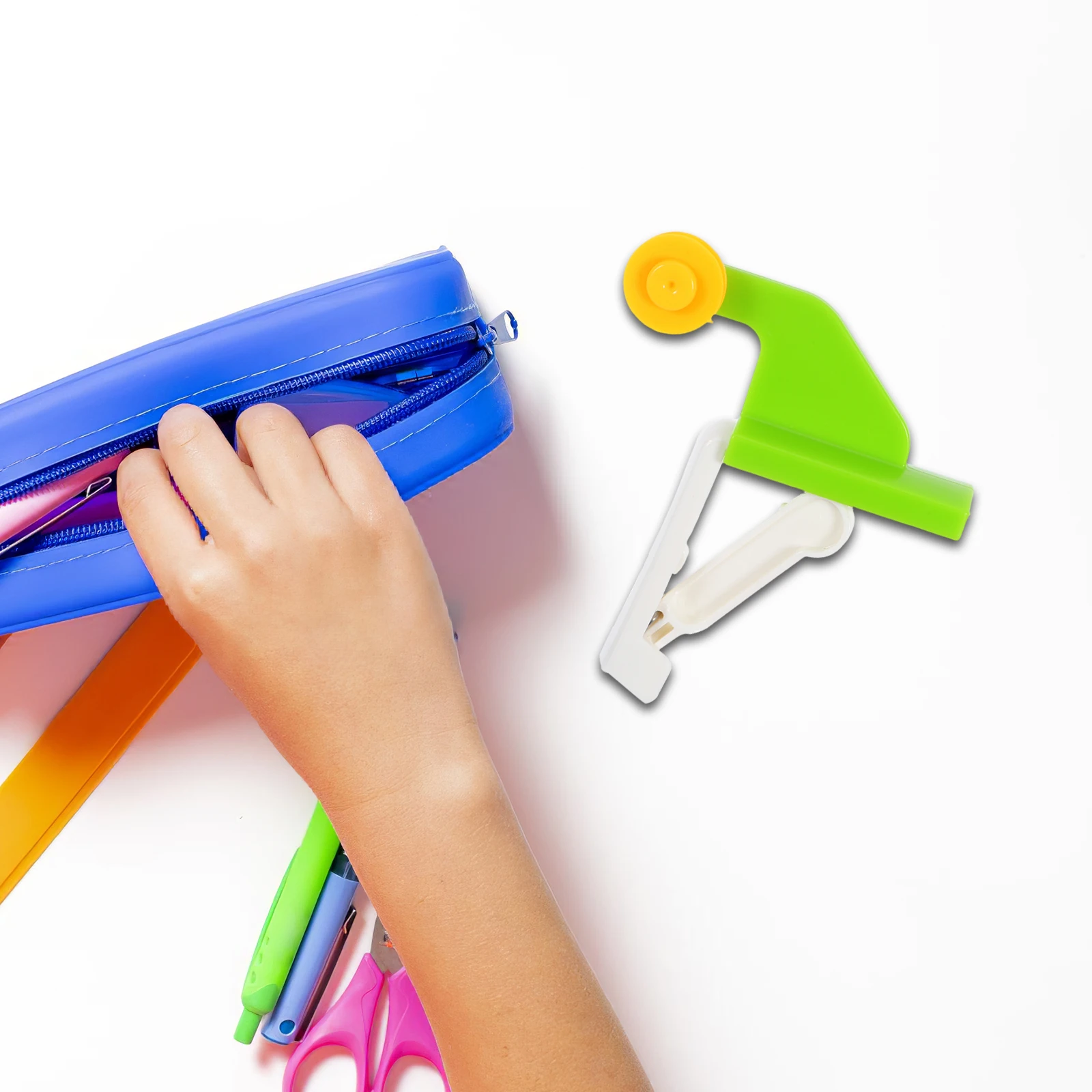 2 set 2 Sets Kids Mechanical For Experiments Table Clamp Fixed Blocks Physics Learning Tools Crane Easy Assembly Sturdy Plastic