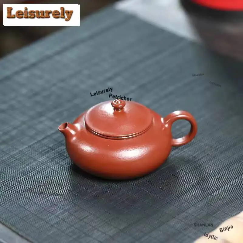 110Ml Elegant Yixing Purple Clay Teapot Master Handmade Pot Raw Ore Zhu Mud Tea Making Kettle With Infuser Zisha Teaset Supplies