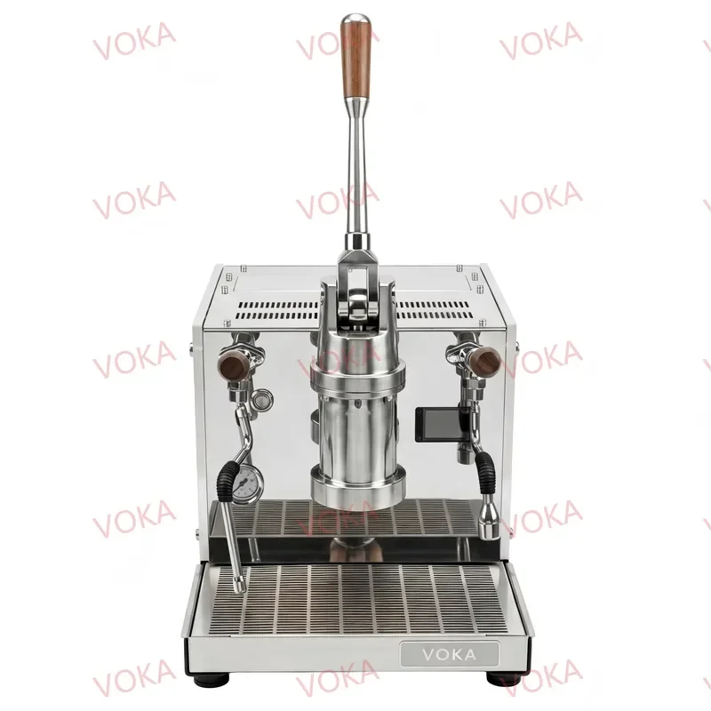 Retro Italian Lever Espresso Machine L1/L1mini, Heat Exchanger Boiler, 9 Bar Pressure Extraction,E61 Group Head for Cafe