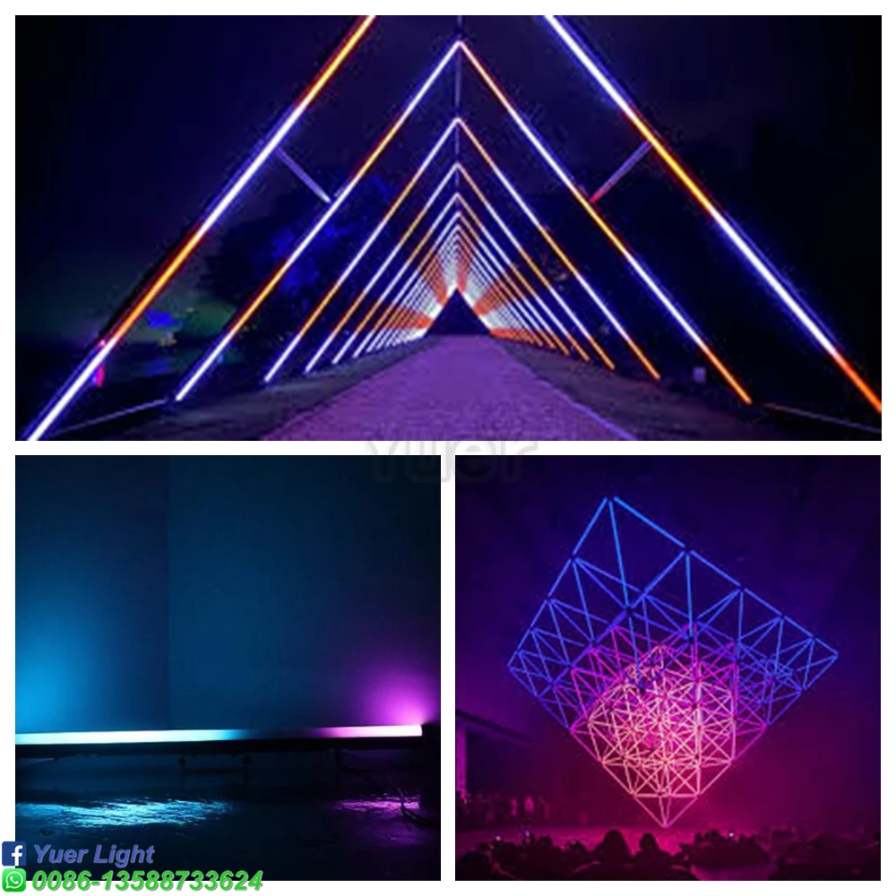 Imagem -06 - Rgbw Led Pixel Strip Light Art-net Control Program Stage Bar dj Disco Party Wash Light Efeito Decoração Dmx 40x0.5w 16 Pcs