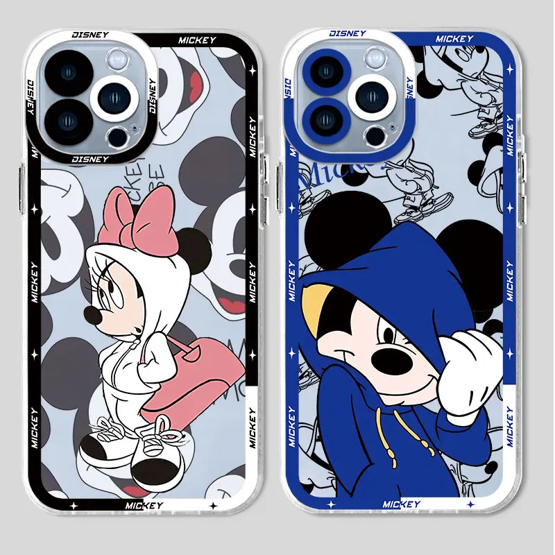 Disney-funda transparente de Mickey y Minnie Mouse para Honor 90 Lite, X8a, X8, 4G, X9a, 5G, X8