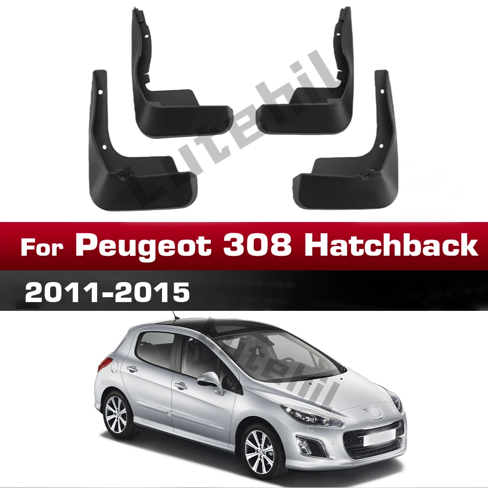 Für Peugeot 308 Schrägheck 2011-2015 Kotflügel Schmutzfänger Spritzschutz Schmutzfänger Auto-Zubehör