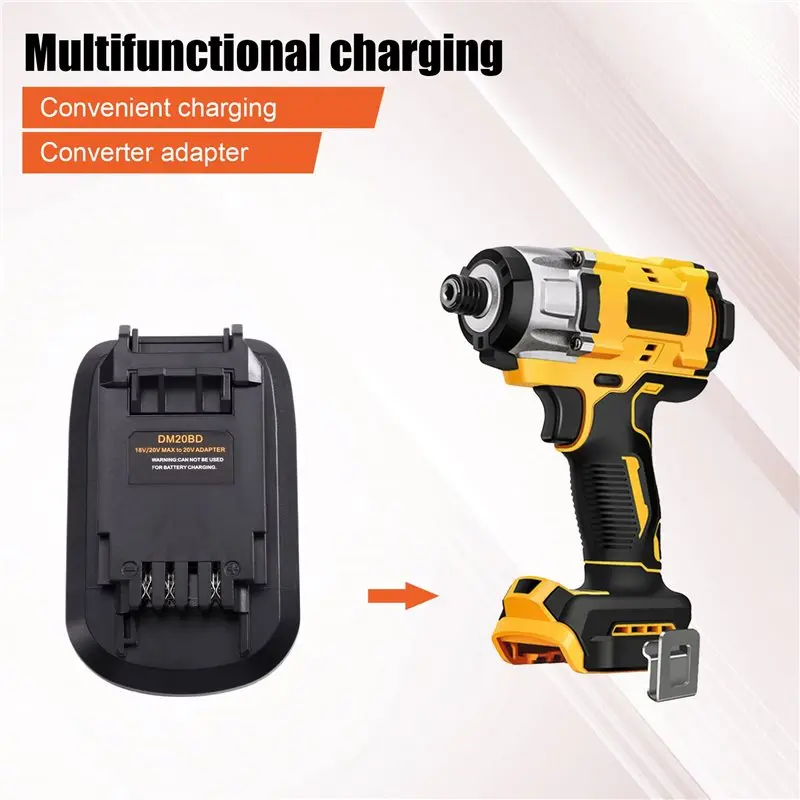 ABGI Battery Adapter DM20BD for 20V to for Black & Decker 20V Tools