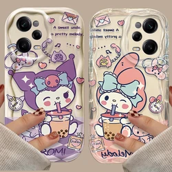 Lovely Sanrio Melody Drink Phone Case For Xiaomi Redmi Note 13 12 Pro Plus Turbo Speed 12S 12R 11 11S 10 10S 9S 7 8 9 Max Cover