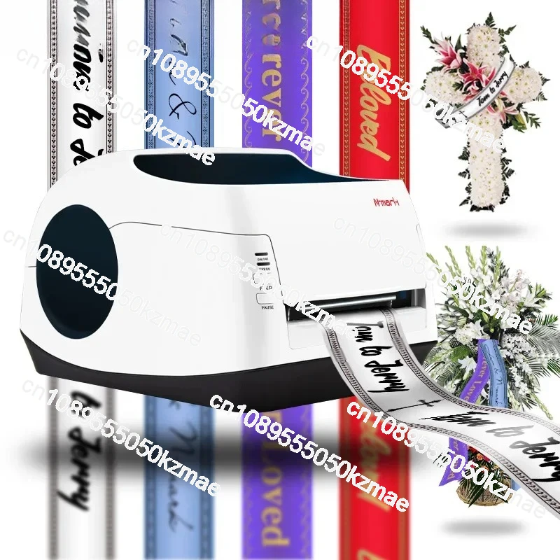 2025 Hot-selling N-Mark Digital Funeral Ribbon Foil Printer Printing Machinery for Funeral Ribbons and Ribbon Printing Presses.